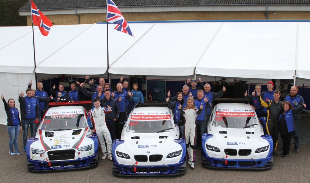 Hele Nymark Racing er klar til Ring Djursland.
(Foto: Motorsporten.dk)